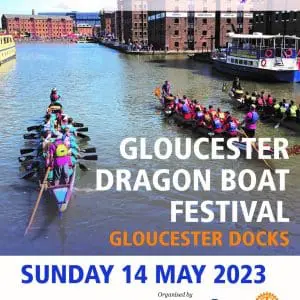 Gloucester Dragon Boat Festival on Sunday 14th May, between 10am to 5.30pm.