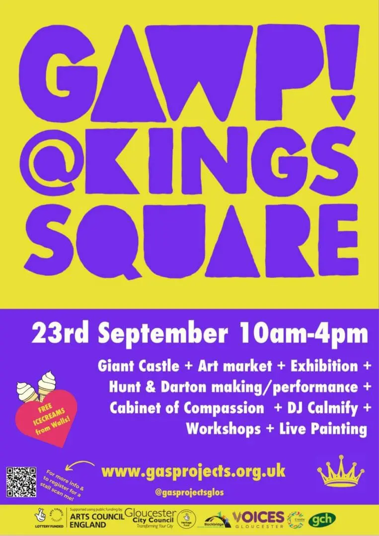 GAWP! Art Market this Saturday between 10am-4pm at Kings Square.