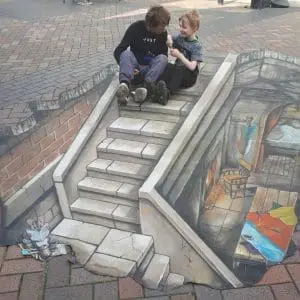 Gloucester Festival of Archaeology - 3D interactive street art