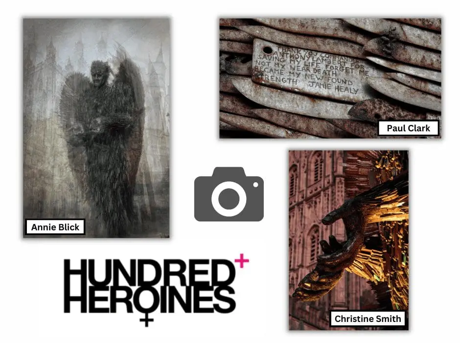 Hundred Heroines Knife Angel photography competition winners.