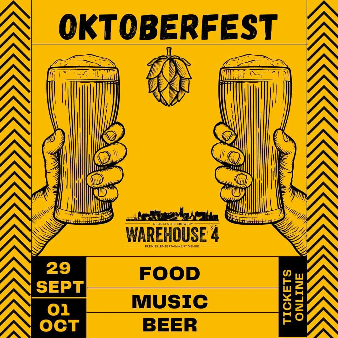 Oktoberfest 2023 at Gloucester Brewery - 29th September to 1st October.