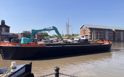 Canal and River Trust has begun a two-month dredging programme at Gloucester Docks