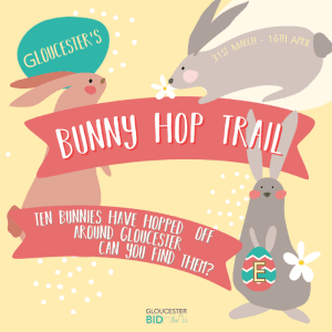 Hop along to Gloucester's Bunny Hop Trail!