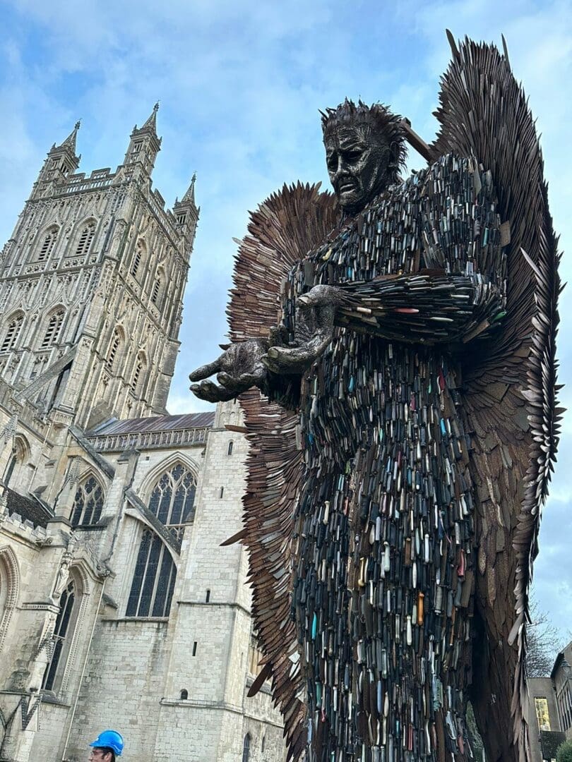 BID Year 2 October 2023 September 2024 Gloucester BID Business   Gloucester Knife Angel 01.02.23 